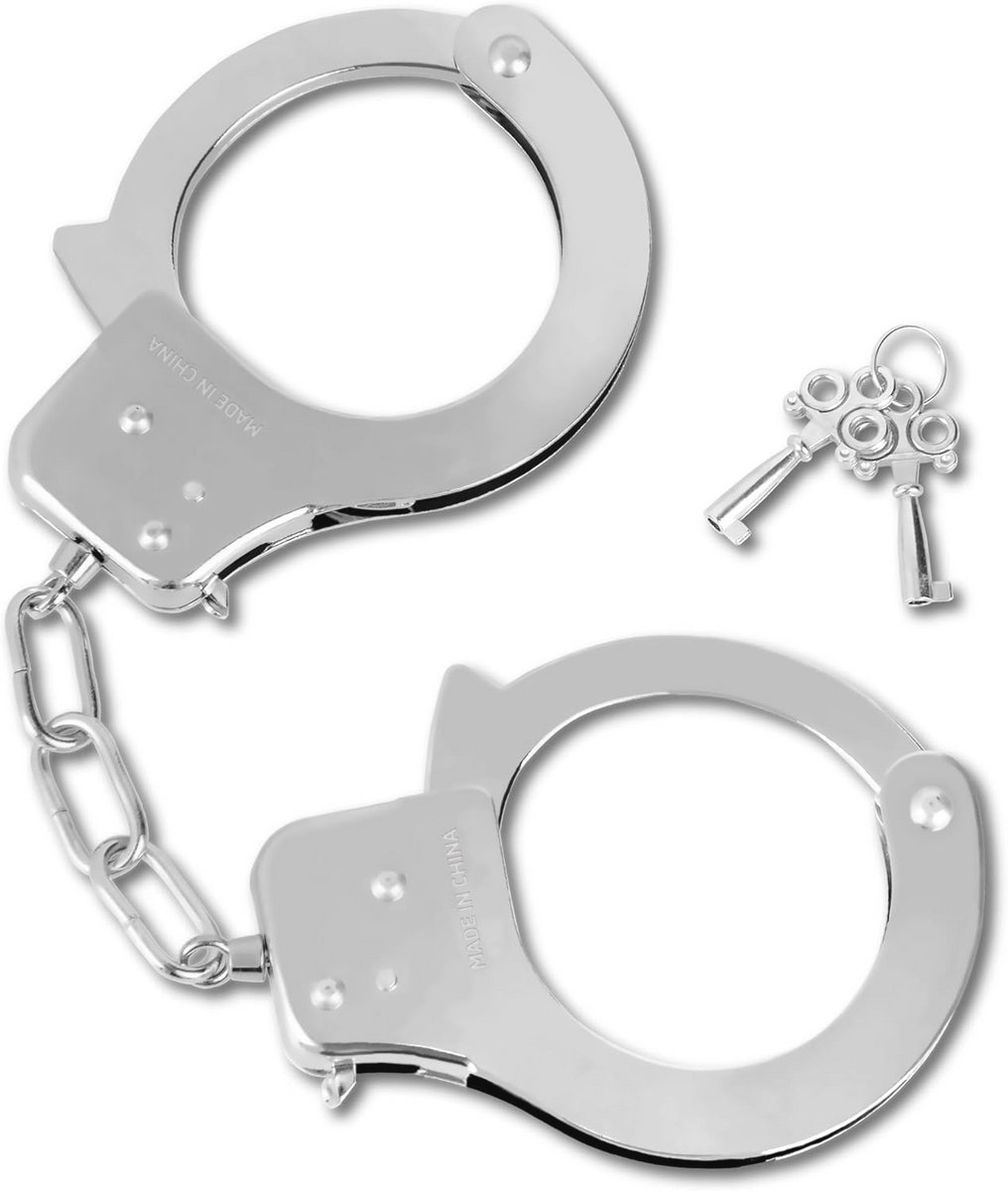 HOHAJIU Speelgoed Metalen Handboeien Met Sleutels, Kostuum Prop Accessoire Feestgunsten Fake Pretend Play Rekwisieten Feestbenodigdheden