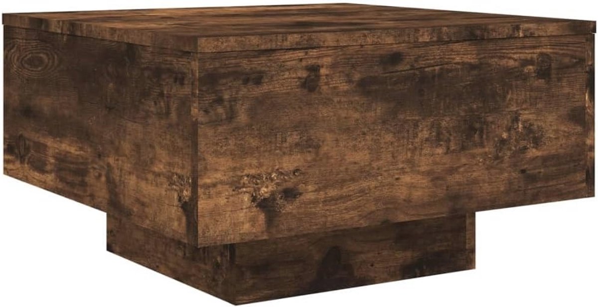 vidaXL Coffee table 55x55x31cm wood smoked oak, side table, living room table, center table, sofa table, accent table