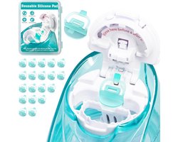 CYOUH Navulverpakking van siliconen pads, compatibel met navage neusverzorgingsproducten, bespaart Navage zoutoplossingscapsules en biedt een eenvoudige bediening (verpakking van 10 stuks, groen).