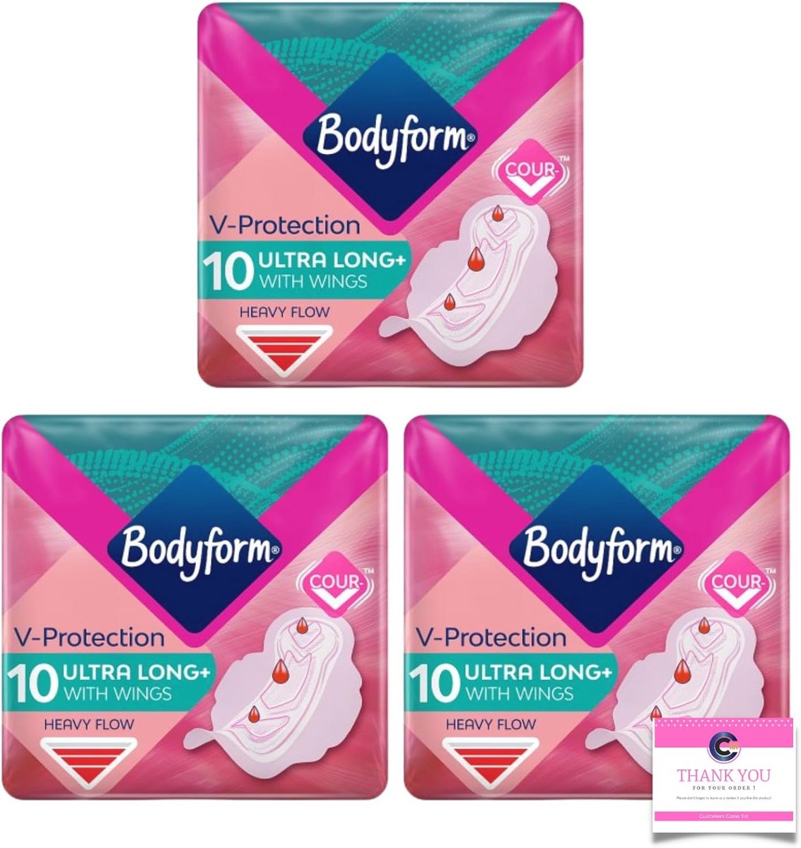 Bodyform Ultra Fit Super Gevleugelde Maandverband 10 Pads - Pack van 3