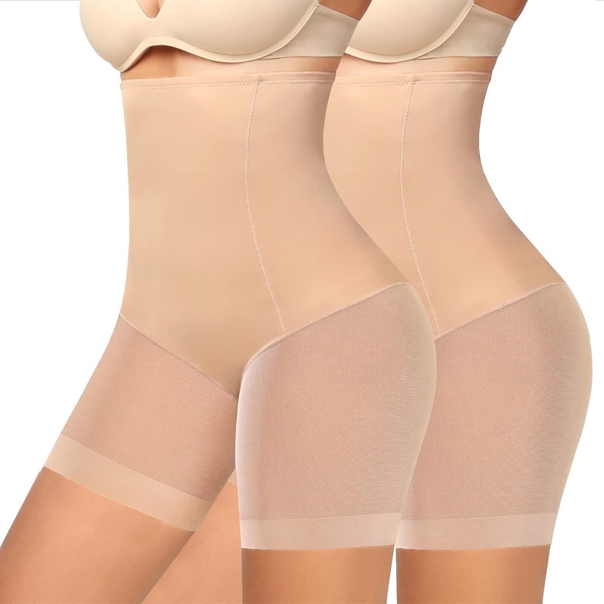 Hoge Taille Shapewear Shorts voor Dames Buikcontrole - Naadloos en Anti-Schuren