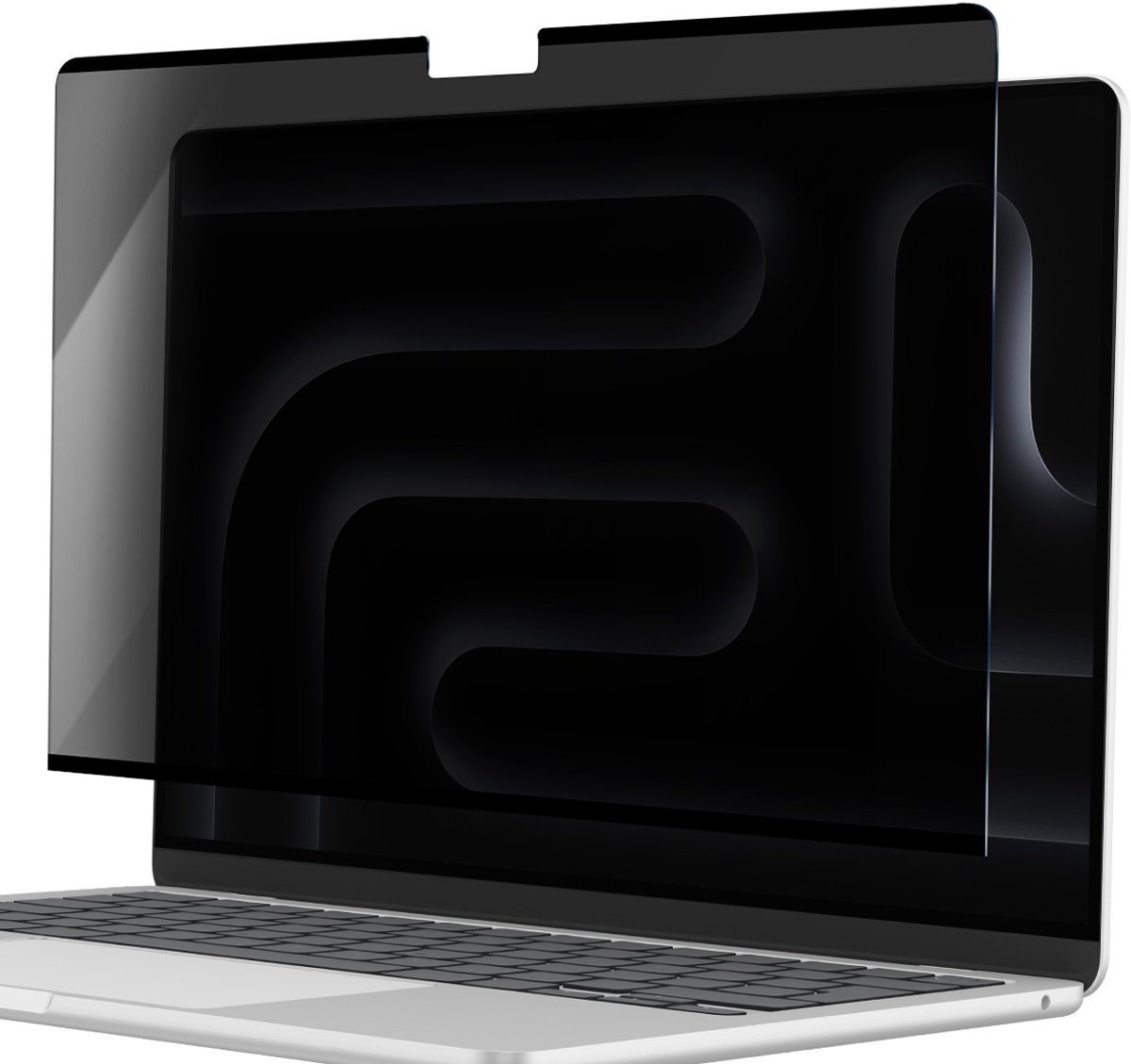 MYWAY, Schermbeschermer voor MacBook Pro 16 2024 / 21 Anti-spion, Transparant zwart