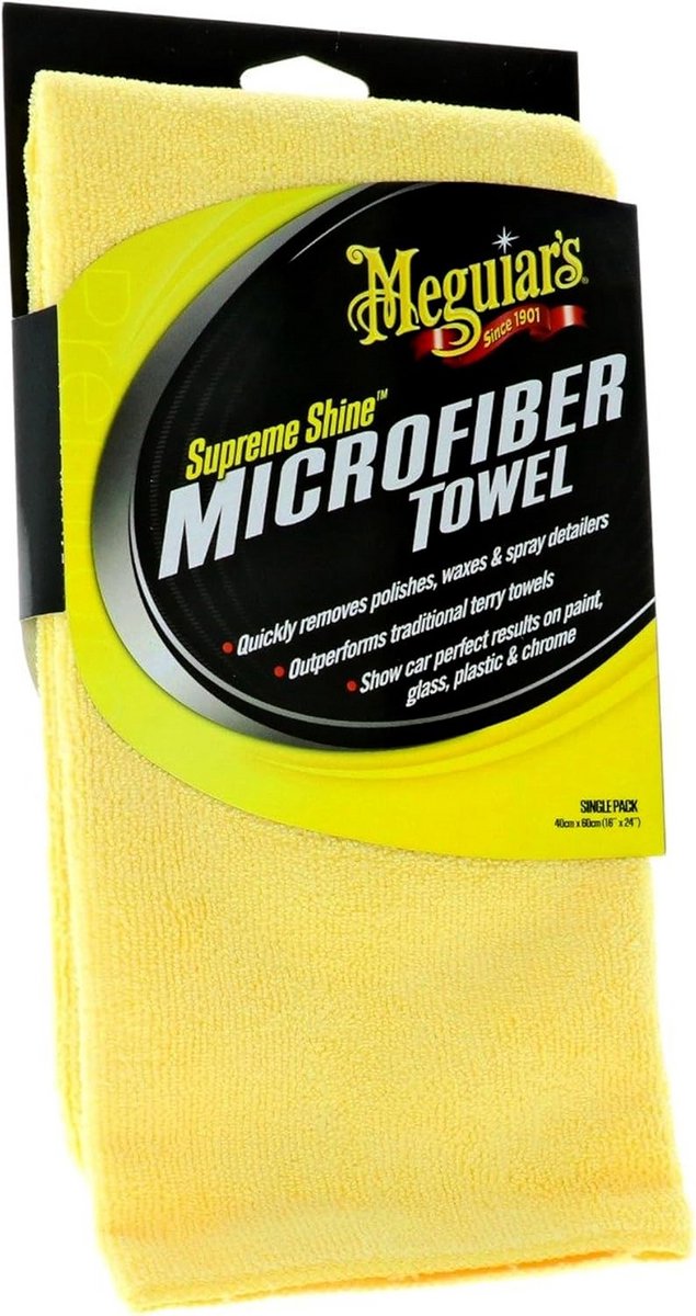 Supreme Shine Microfiber Doek 40.6 x 40.6 cm - Ideaal Voor Auto's