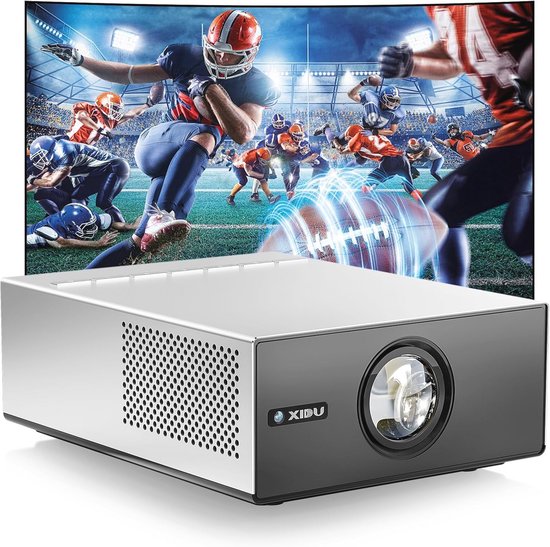 SOOMFON Smart Beamer 4K thuisbioscoop, kleine beamer voor mobiele telefoon, autofocus en trapeziumcorrectie, mini-projector met wifi en Bluetooth met Fire Stick/Smartphone/PS5/thuisbioscoop/outdoor