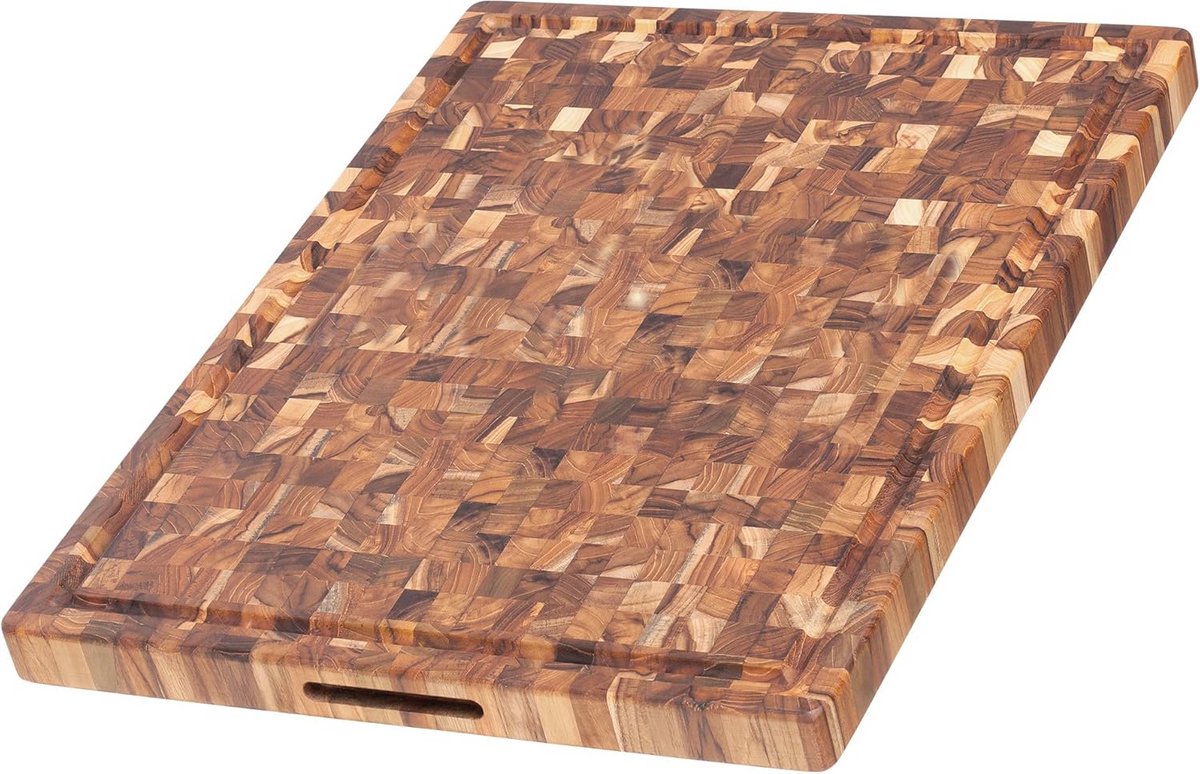 Snijplank met sapgroef 61x46x3,8 cm van massief teak