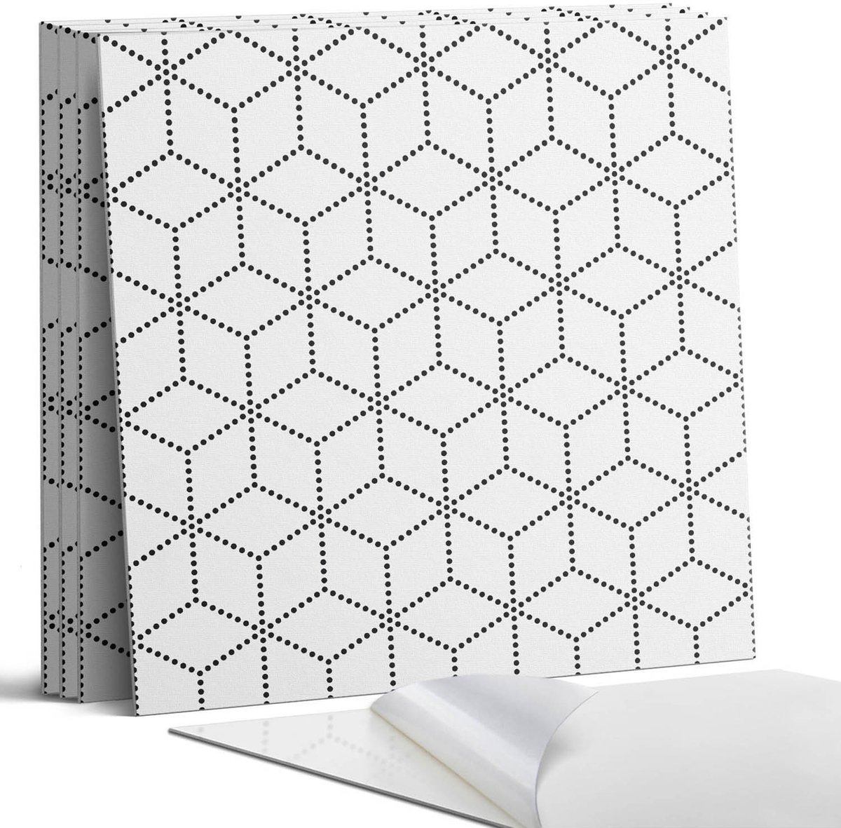 Coloray Wandpanelen Zelfklevend - Hexagonaal stippenpatroon Zelfklevende Wandpanelen - 50 