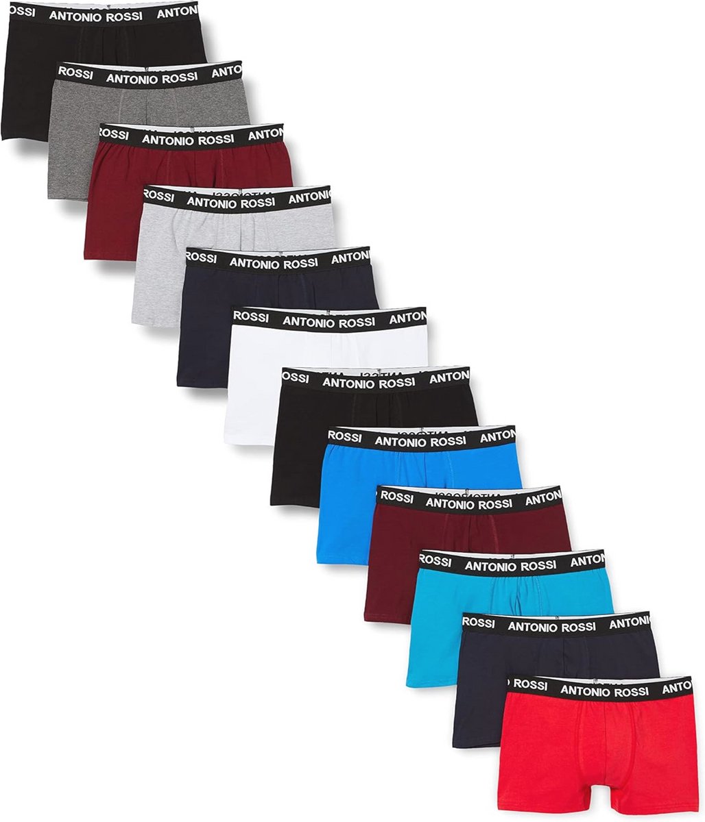 Heren Boxershorts Multipack - Fitted Boxer Hipsters met Elastic Waistband - Comfortabele Katoenen Ondergoed voor Activiteiten