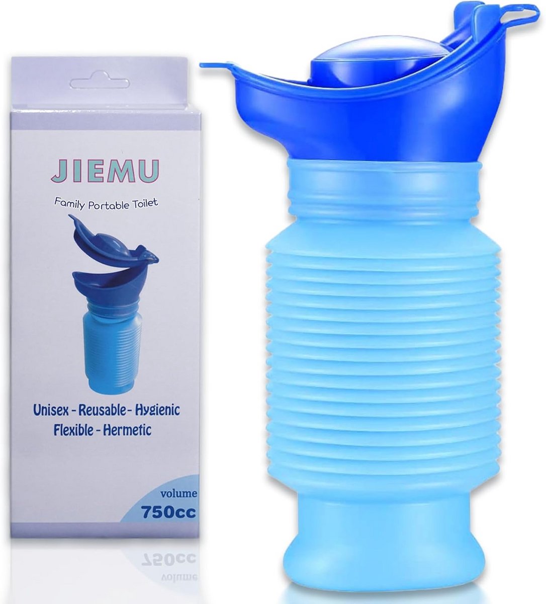 Krimpbaar urinoir 750 ml voor mannen en vrouwen - Draagbaar mobiel toilet voor camping en reizen
