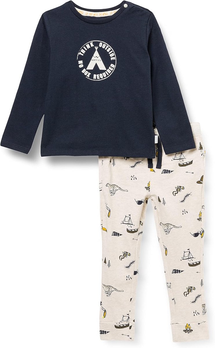 Set Babypak Broek en Shirt met Avontuurlijke Print