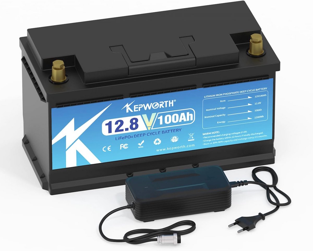 Bluetooth Lifepo4 Batterij 12v 120AH Lithium met Grade A Cellen en 120A BMS voor Trolling Motor en Solar System