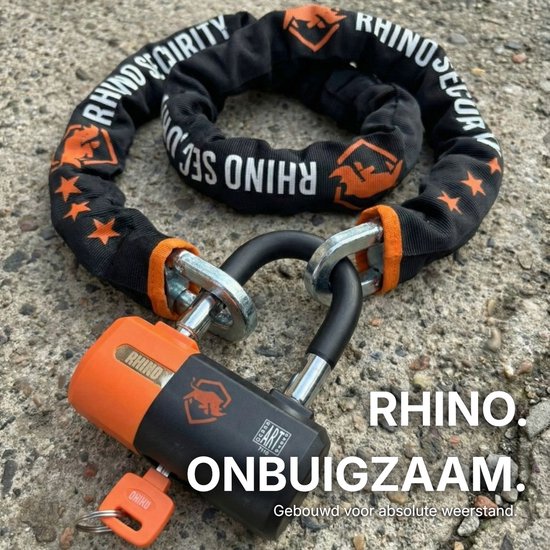 Rhino Security ART4 Motorslot / Scooterslot - 150 cm Kettingslot met Loop - Exclusive Line - ART Gekeurd Motor- en Scooterslot van Rhino Security — afbeelding 5