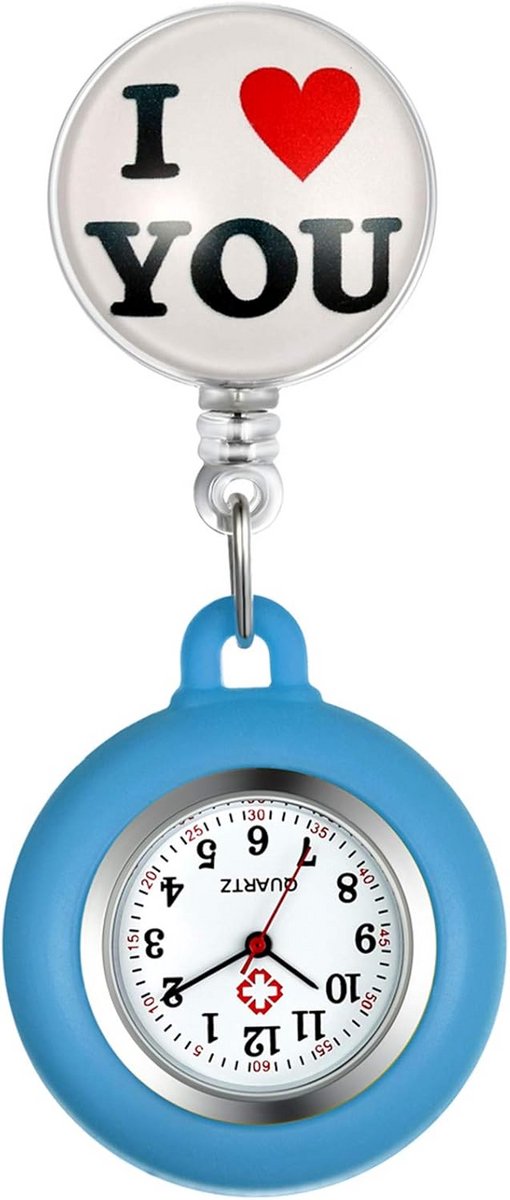 Analoog Verpleegstershorloge met Clip en Pin voor Artsen en Zorgpersoneel