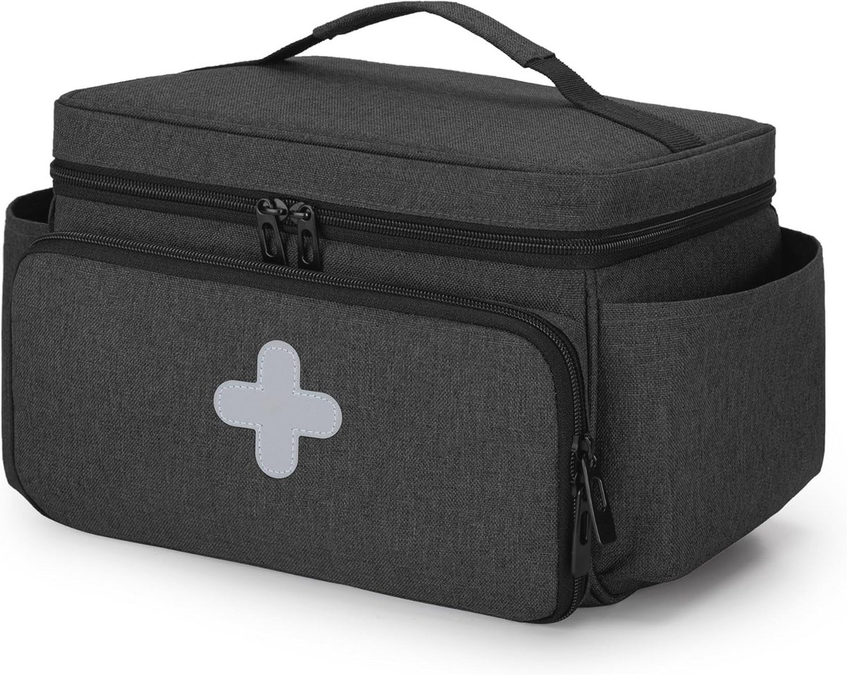 Mini EHBO-set voor medisch personeel - Duurzame en compacte EHBO-tas in zwart