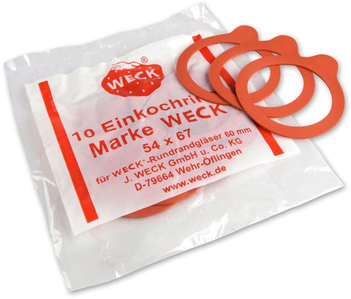 10 x 60 mm rubberen afdichtingen voor Weck Jars