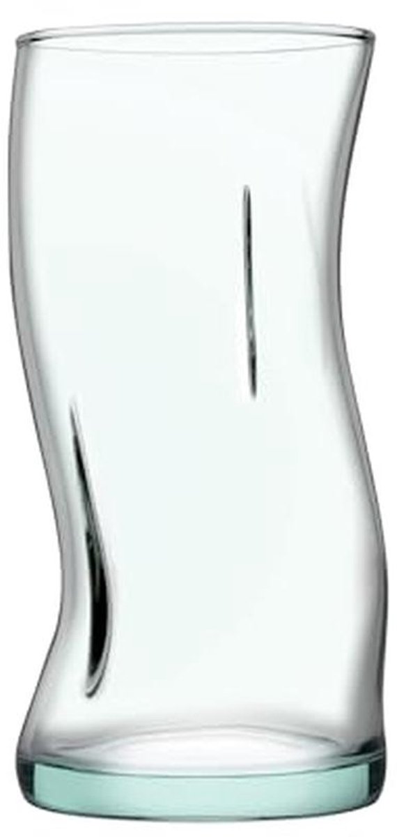Set van 4 Amorf Glazen in Gerecycled Glas 44 cl