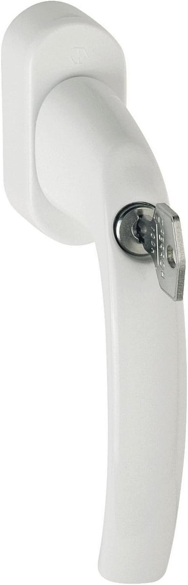Veiligheidsraamgreep met slot - Secustik systeem 45°, VK 7 x 32-42 mm, wit