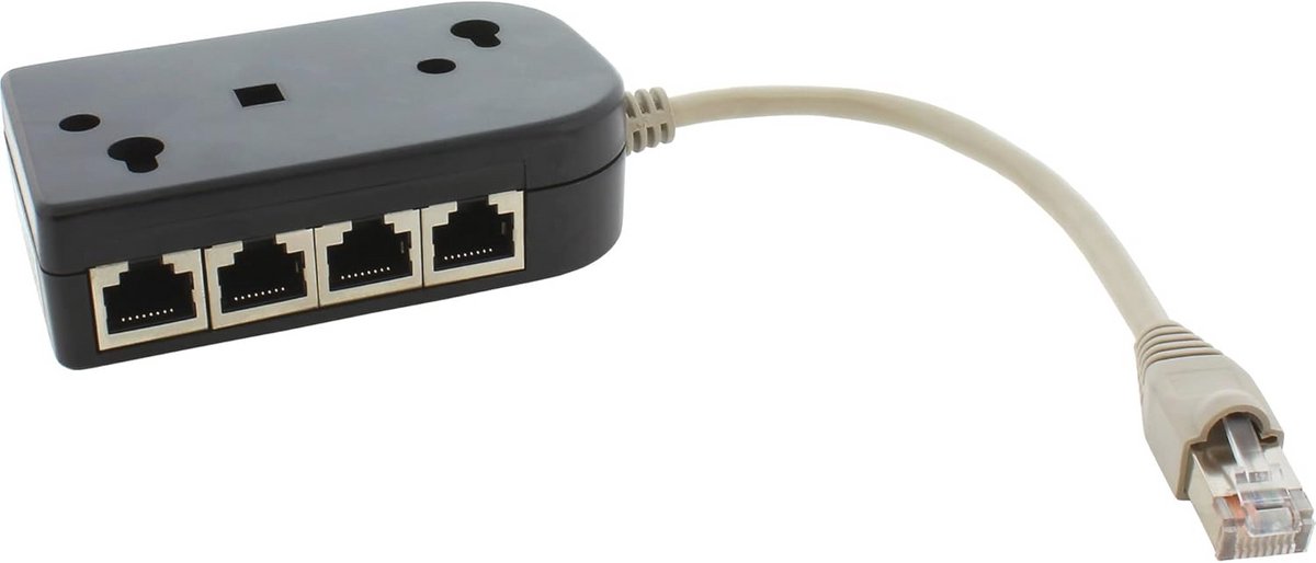 ISDN Verdeler met 8x RJ45 Aansluitingen en 15 cm Kabelaansluiting
