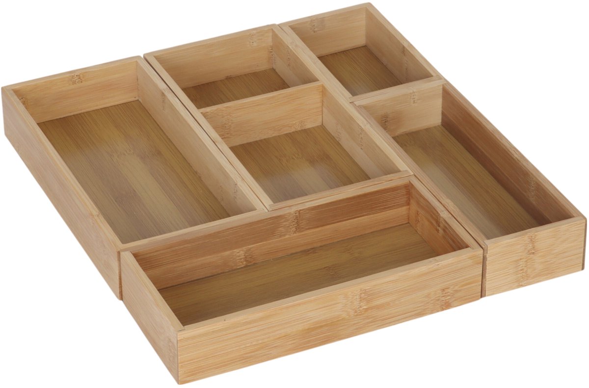 lade-inzet - 5-delig - naturel