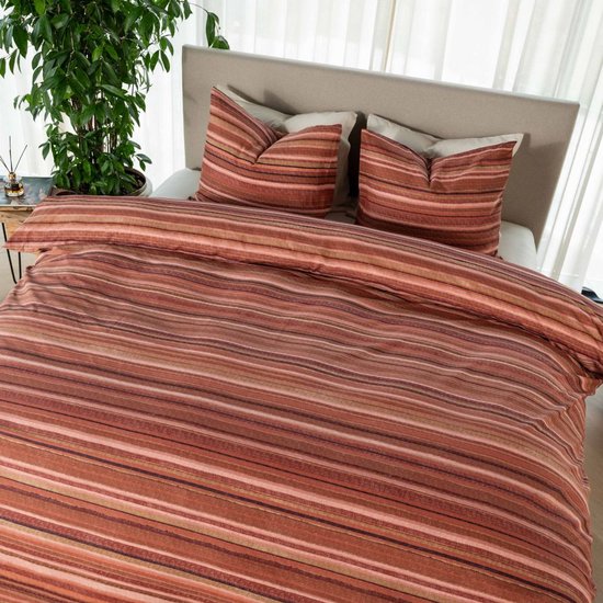 Kayori Ito Dekbedovertrek Katoen - 200x200-220 + 2 slopen - Tweepersoons - Uniek Dessin - Rood