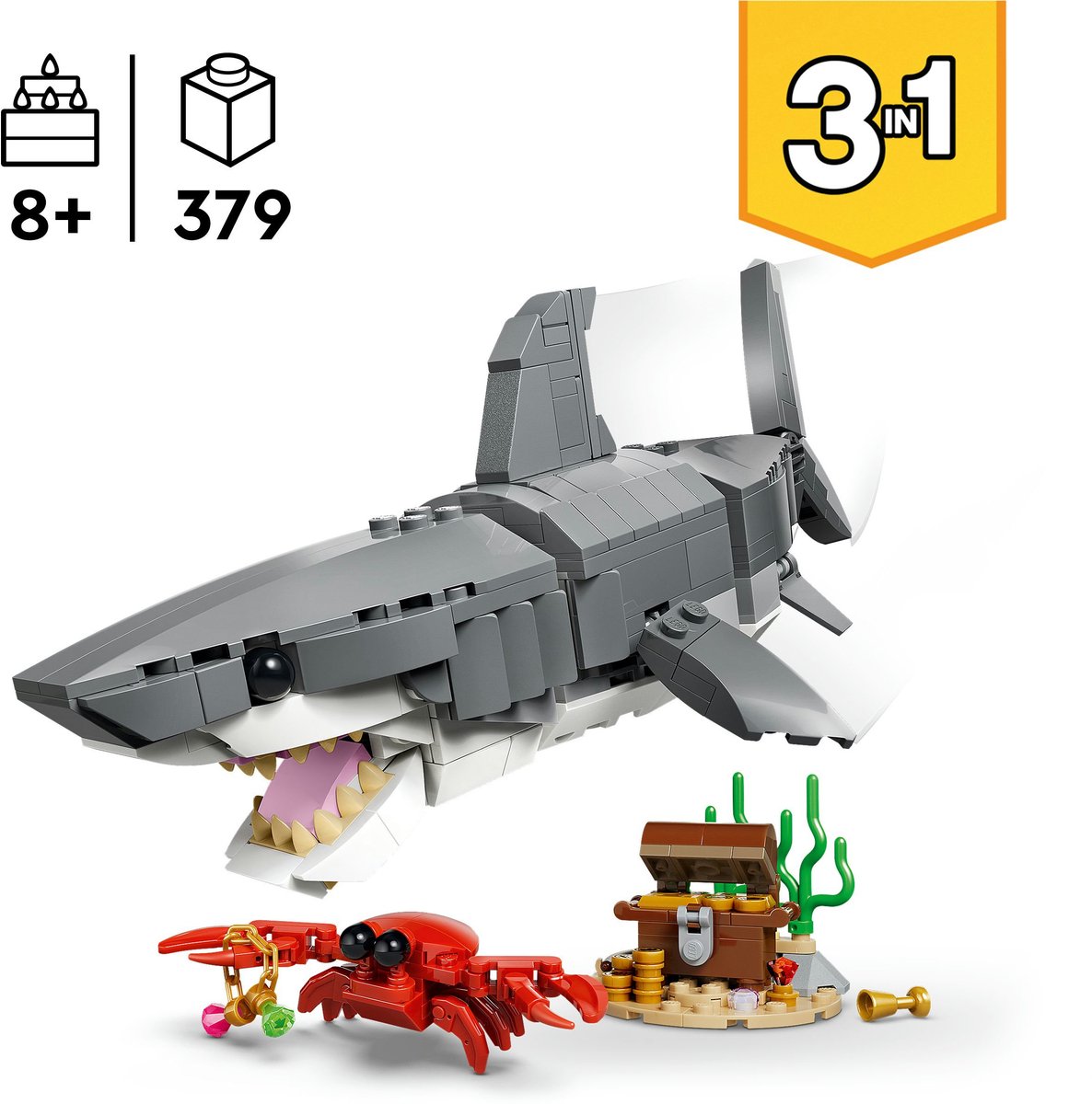 LEGO - Creator 31381 - Woeste Haai Met Schatkist – foto 3