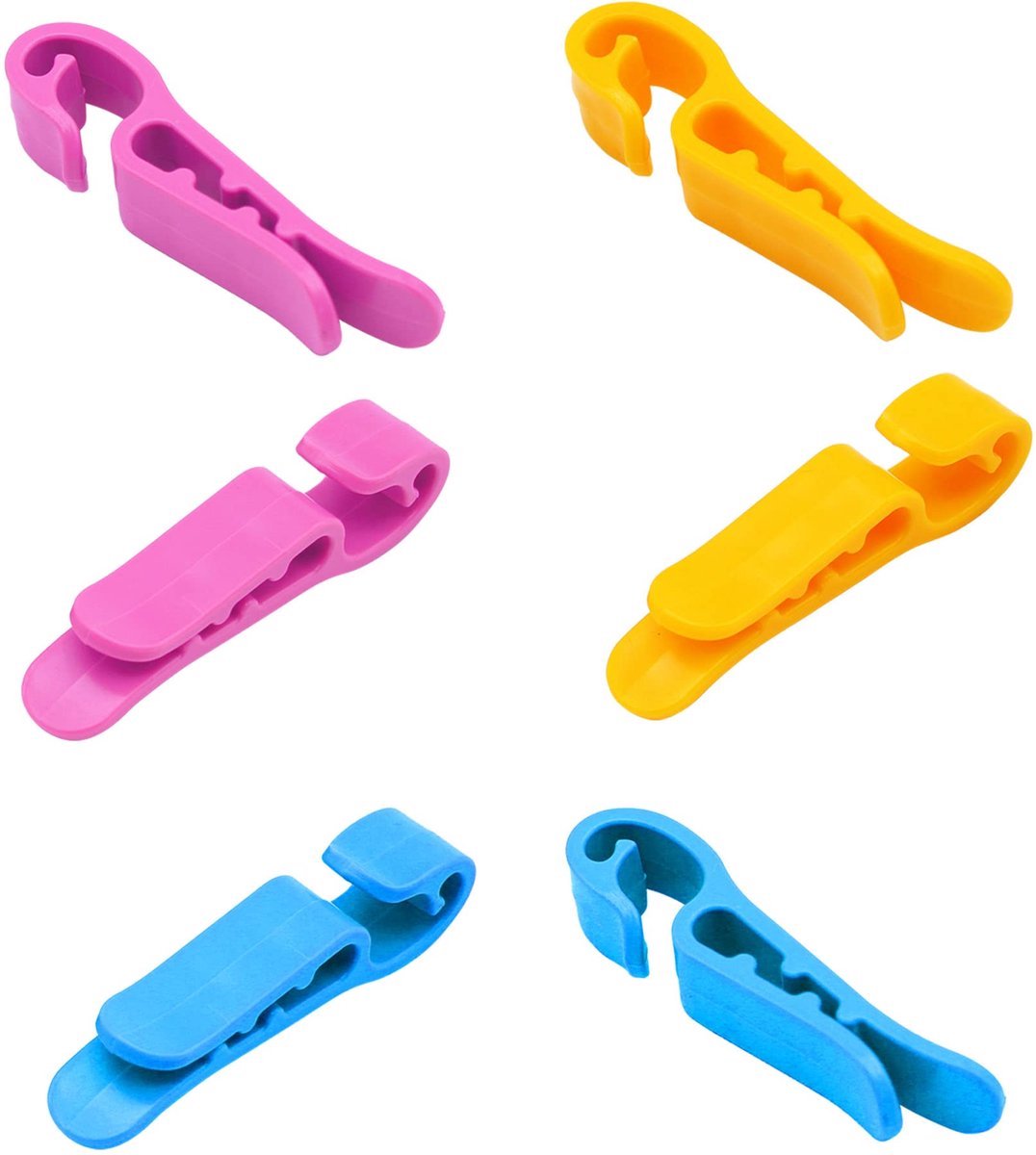 Stunq® Sokkenclips voor Efficiënte Organisatie van Wassen en Droger - 21 Stuks, Verschillende Kleuren