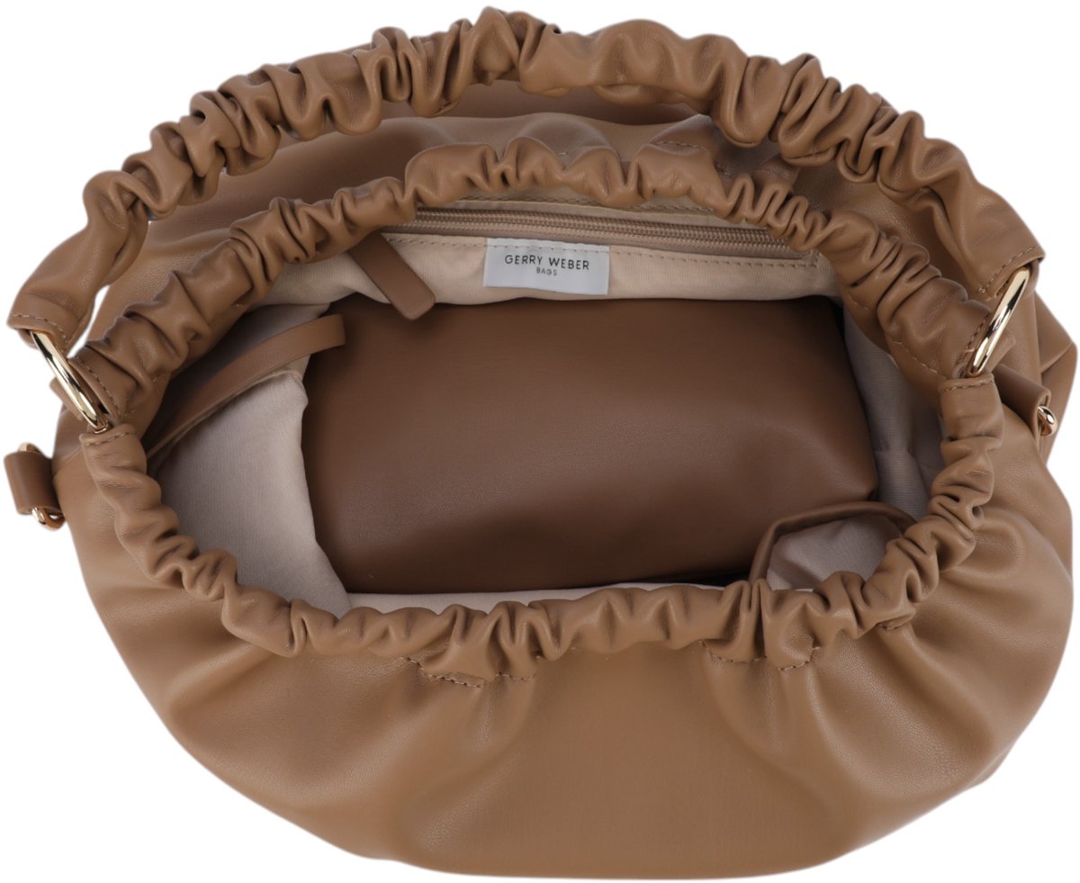 GERRY WEBER Schoudertas Twitch Hobo Tannin Lichtbruin