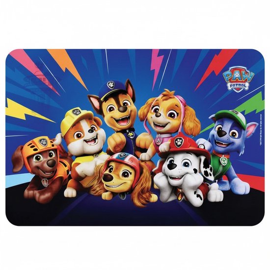 Napperon Paw Patrol - 43 x 28 cm - enfants - sous-verre - napperon pour manger et bricoler
