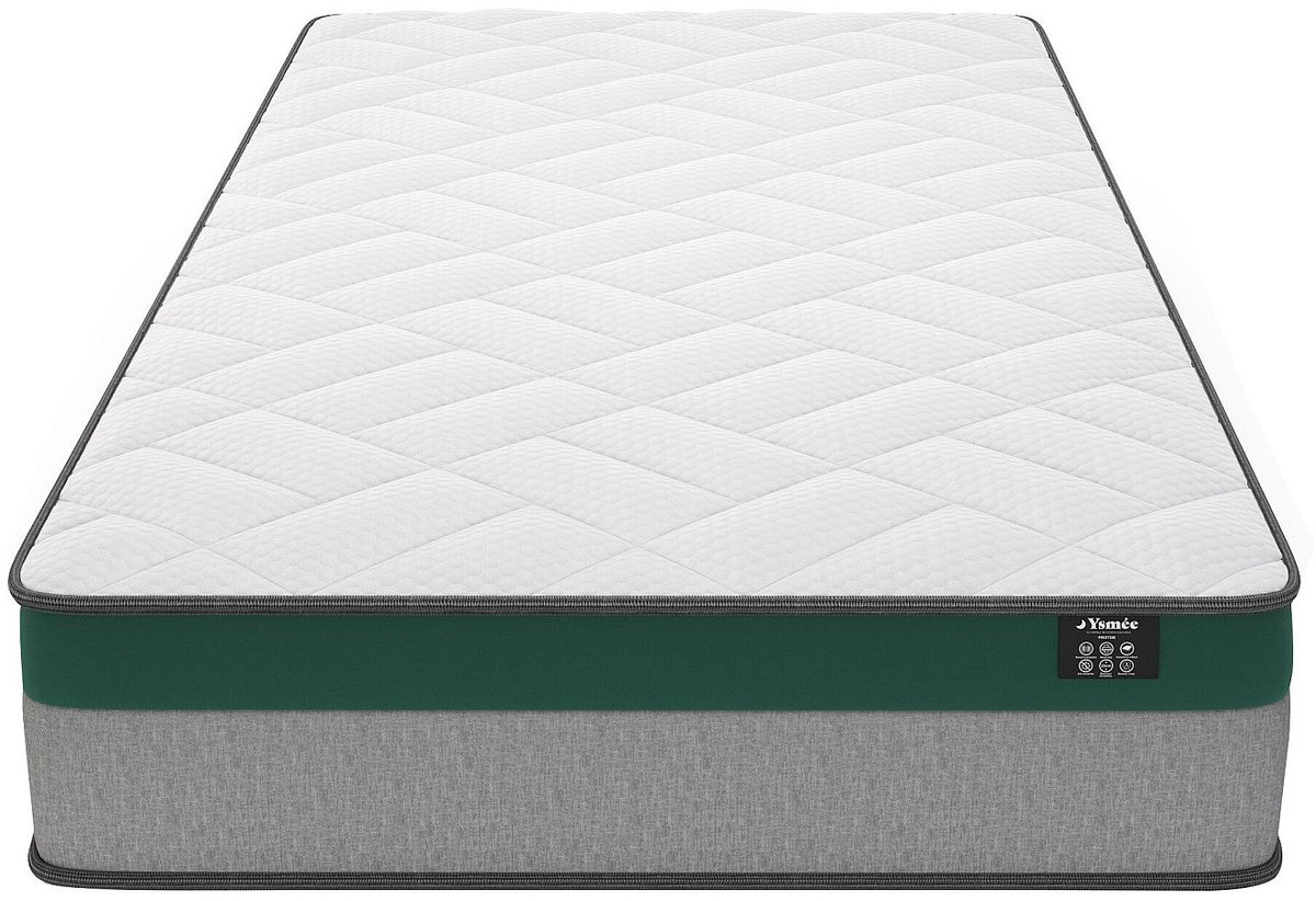 Vente-unique Bedset 90 x 190 cm - Witte bedbodem met opbergruimte + matras met pocketveren - PRESTIGE van YSMÉE