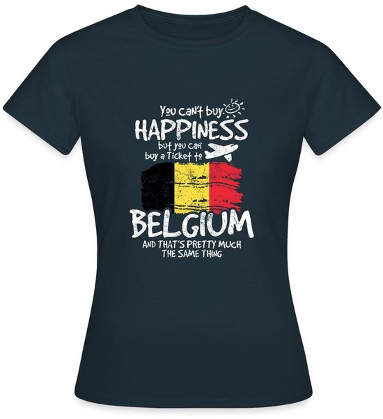Le bonheur ne s'achète pas | T-shirt de voyage Belgique pour femmes