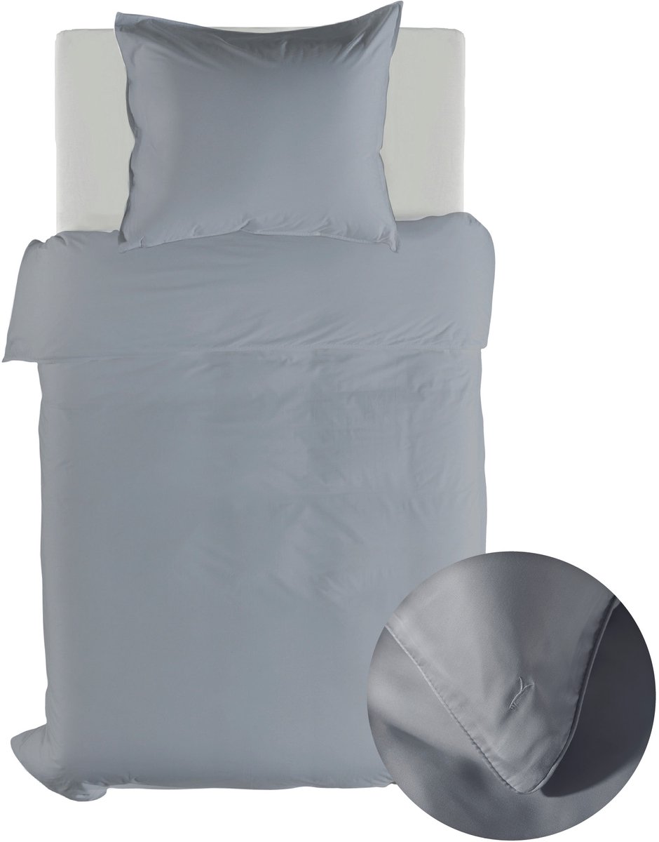 Yellow Dekbedovertrek Lyocell Suite New York - Delicate Blue - 140x200-220 cm - 100% Lyocell - Eenpersoons
