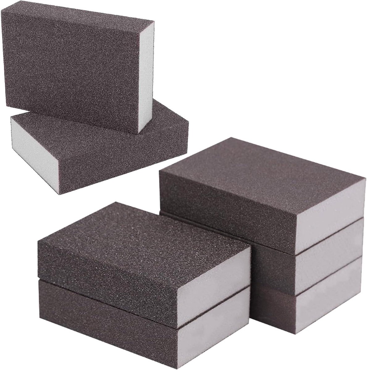 Cosensi - Schuursponzen voor hout en metaal, wasbaar en herbruikbaar, korrel 36/60/80/100/120/180/220 - 7 stuks