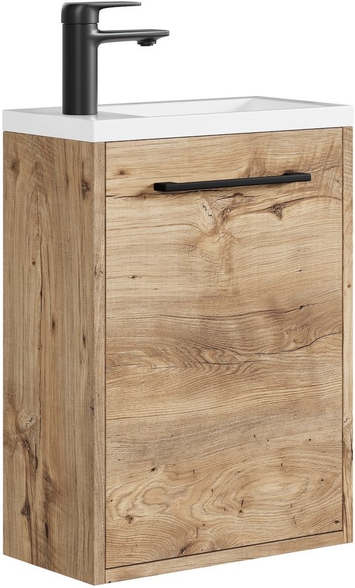 Badplaats Toiletmeubel Angela 40 X 22 Cm - Zwart - Fonteinmeubel Met Wastafel 2