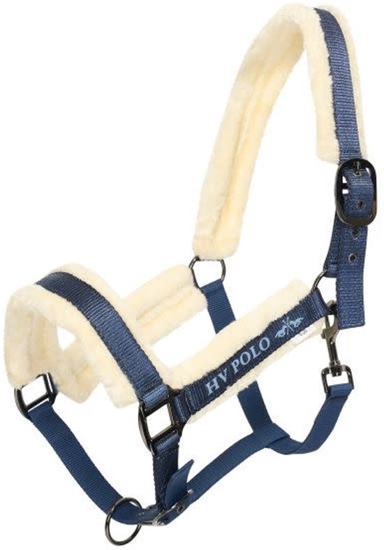 HV Polo Halster Sacha Navy - Mini Shet | bordeaux | Halstertouw paard HV Polo Halster Sacha Navy - Mini Shet | bordeaux | Halstertouw paard