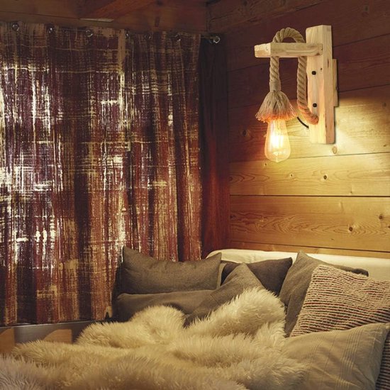 Good&Mojo wandlamp ZANZIBAR in rotan wit of naturel