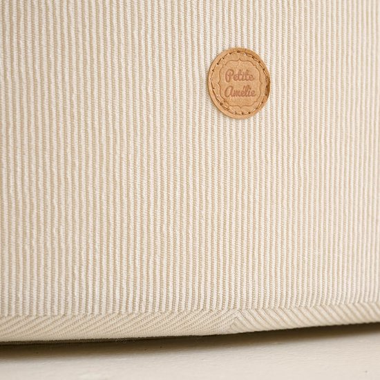 Petite Amélie Ballenbak Rond - 90x30 cm- Ballenbad incl. 200 ballen - Beige corduroy — afbeelding 2