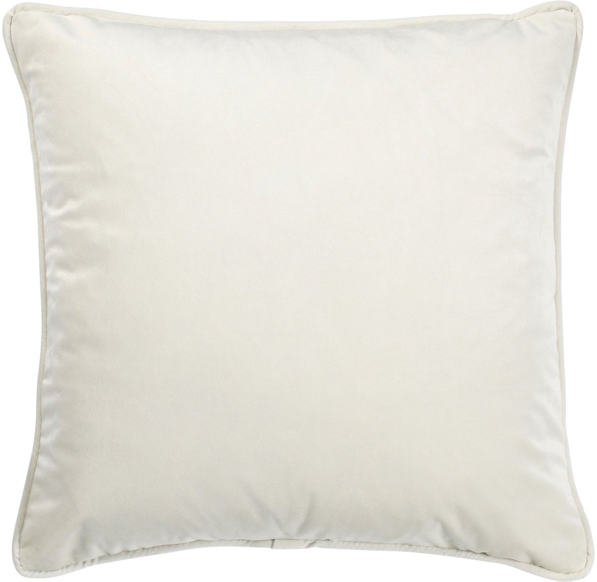 Dutch Decor FINN - Sierkussen 45x45 cm - velvet - effen kleur - Snow White - wit - Inclusief binnenkussen - Luxe kussens voor woonkamer & bank