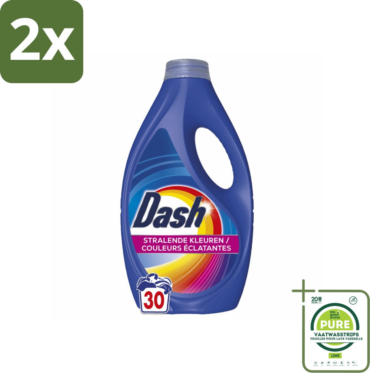 Dash – Wasmiddel – Color – 1350 ml - Voordeelverpakking - 2 stuks - Kleurbehoud - Vlekverwijdering