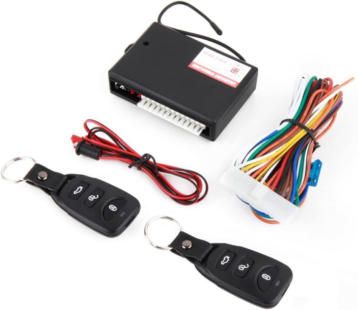 Provento - Auto Alarmsysteem Centrale Kit Anti Diefstal Deurslot Keyless Entry Systeem met Afstandsbediening.