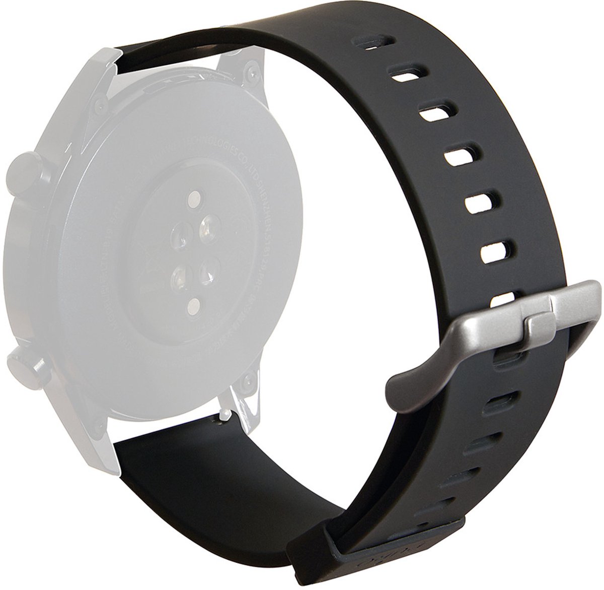 Puro, Icon siliconen band voor universeel 22 mm, Zwart