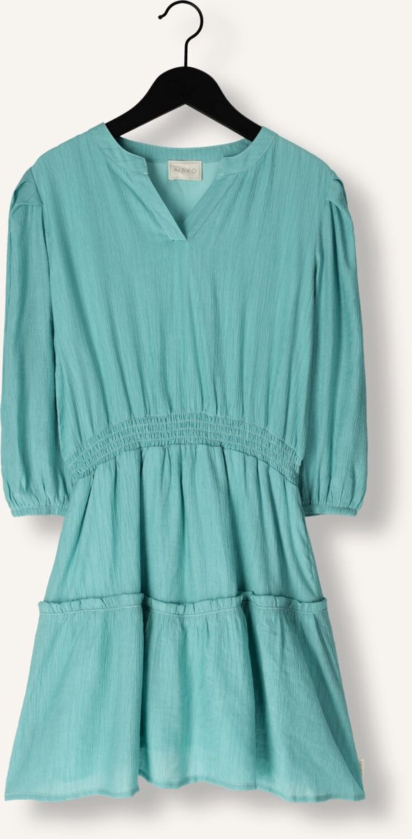 Ai&Ko Arielle Crinkle Vis 529 G Meisjes - Jurk - Mint - Maat 176