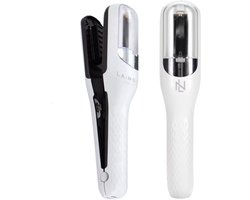La Nou® Split Ends Trimmer 4 - Split Ender Pro - Split Remover Incl. accessoires - Split Trimmer Voor Gespleten Haarpunten - Split end Remover - Split end Trimmer Vrouwen - Wit