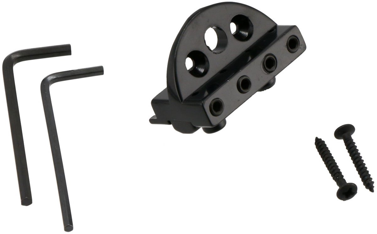 Locking nut voor headless basgitaar zwart Fazley 10677