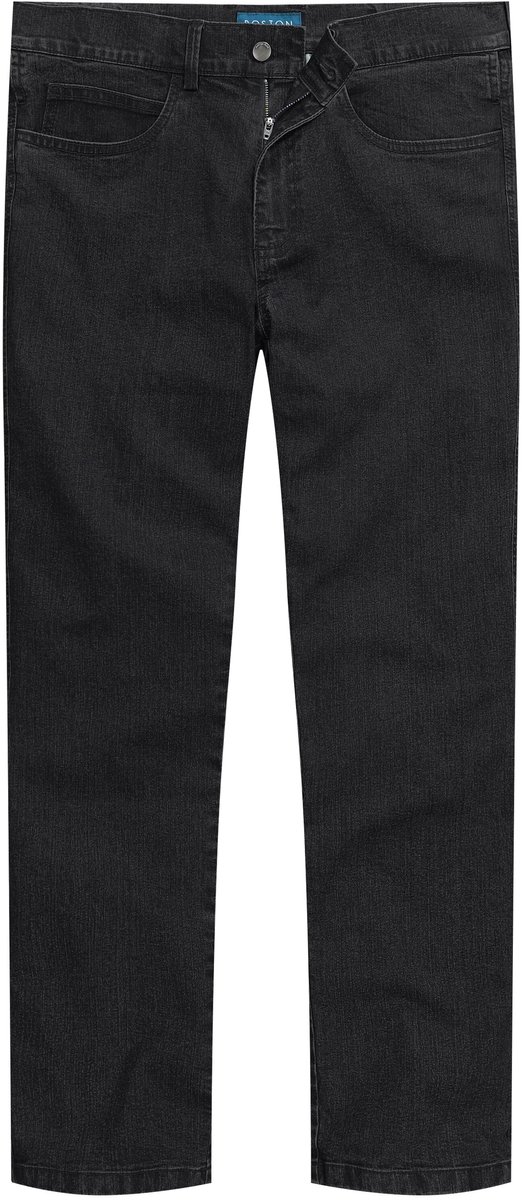 Boston Park - Heren - Jeans traveller-band 5-pocket regular fit - Zwart - Maat 62