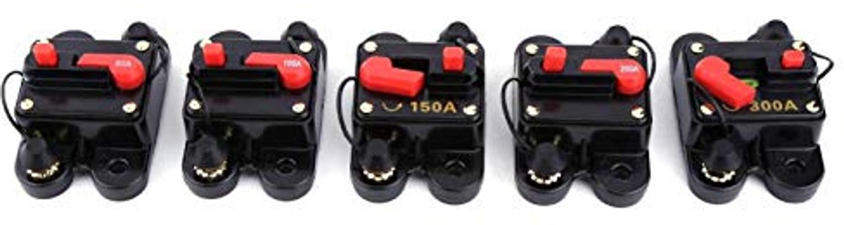 12V~24V 80~300A Automatische zekeringschakelaar, resetzekering voor het schakelen van autoradio’s of grote elektrische apparaten (300A) 12V~24V 80~300A Automatische zekeringschakelaar, resetzekering voor het schakelen van autoradio’s of grote elektrische apparaten (300A)