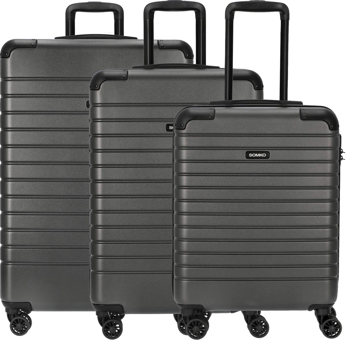 Somko Line - 4-wiel trolley set 3-delig (anthrazit)