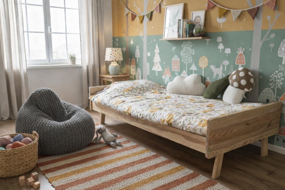 Rockwood® Montessori Bed Emma naturel onbehandeld