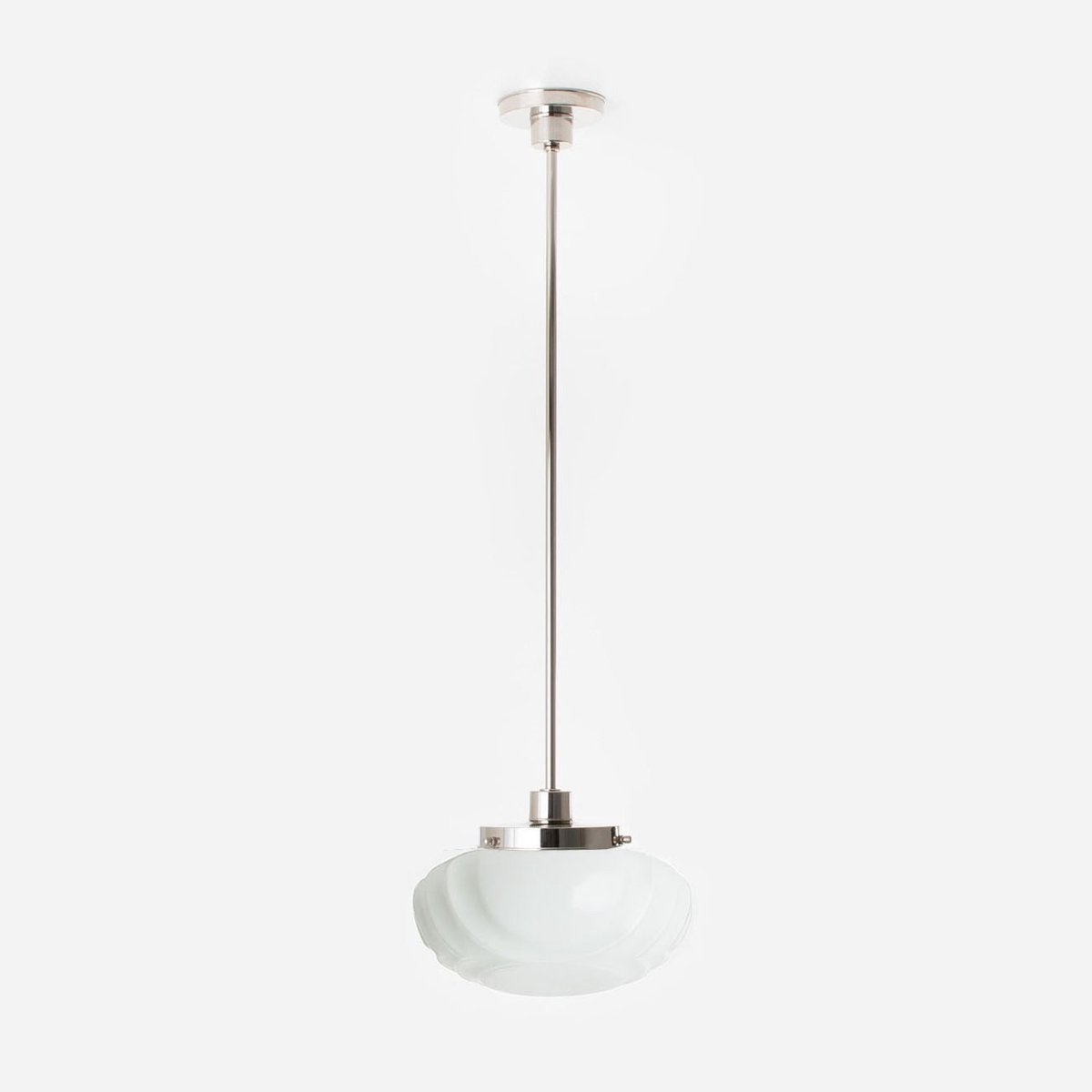 Hanglamp Nouveau Swing Coupe 20's Nikkel - Art Deco Trade