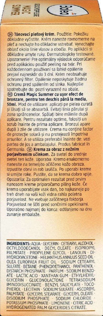 Balea Magic Summer Zelfbruiner gezicht - Gezichtsbruiner creme - Gelaatsbruiner - Lichte tot medium huiteint - 50 ml – foto 3