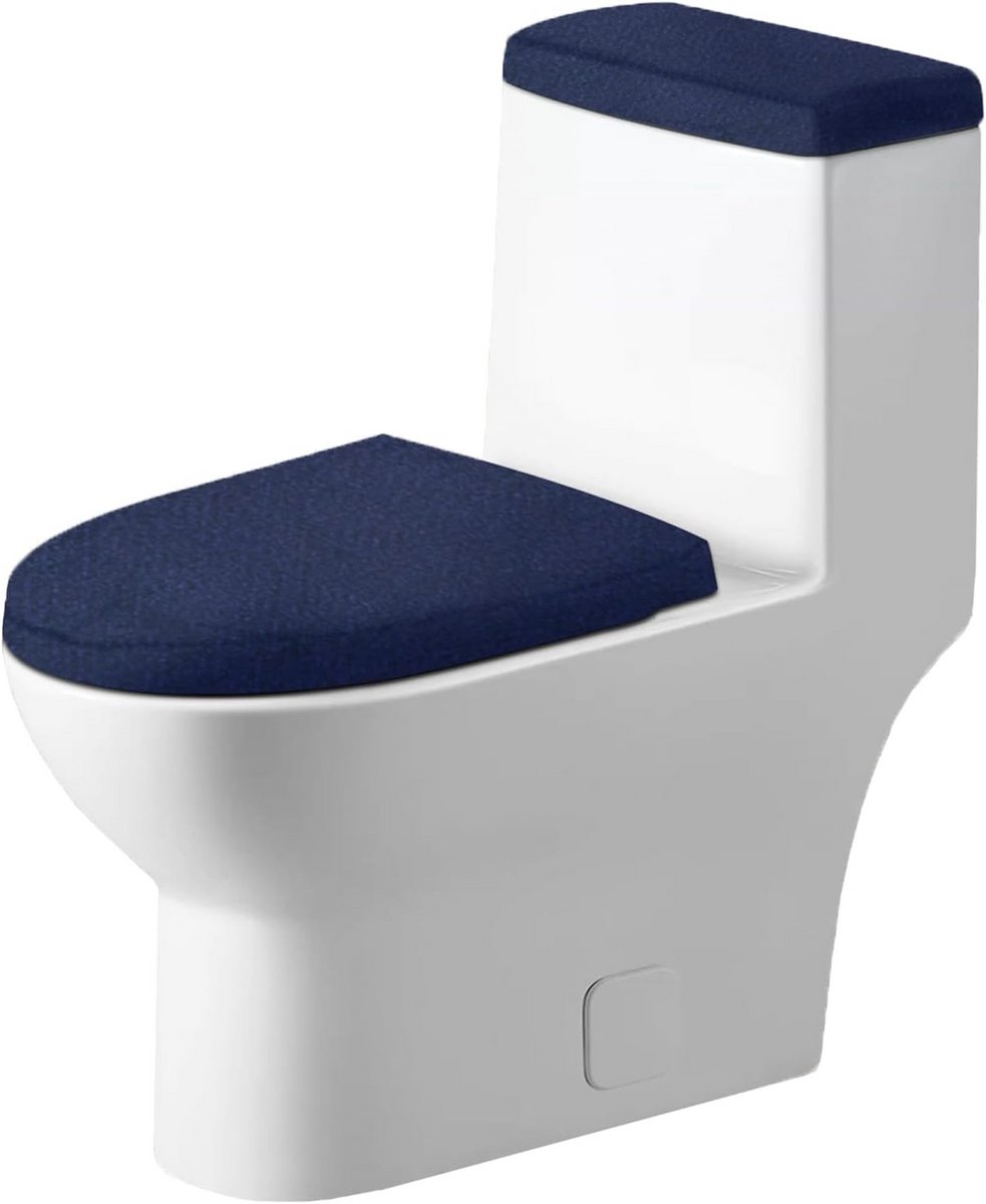 2 Stuks Zachte Toiletbril Hoezen en Tankafdekking Set - Machinewasbaar WC Deksel Set