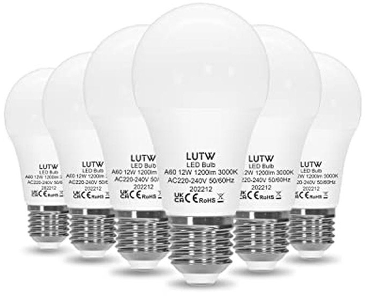 E27 Edison Schroeplampen 100W Equivalent - LED Warmwit 3000K - 12W 1200lm Superhelder